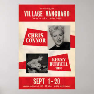 Chris Connor - Kenny Burrell Jazzplakat - In Poster