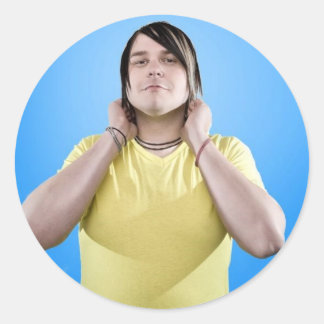 Chris drums hey euphony runder aufkleber