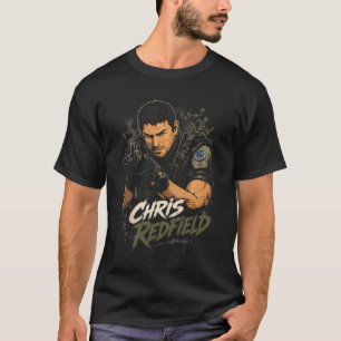 Chris Horror Redfield Kunst 14   Einfaches dunkles T-Shirt