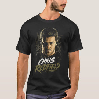 Chris Horror Redfield Kunst 24 | Einfaches dunkles T-Shirt