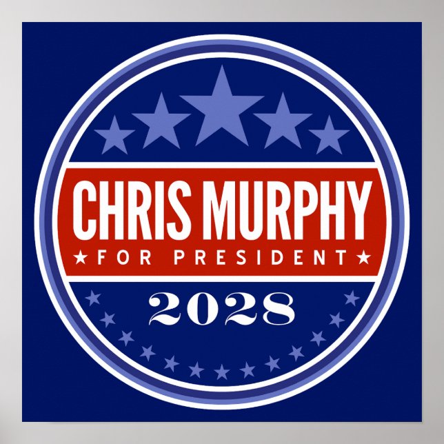 Chris Murphy Präsident 2028 Poster (Vorne)