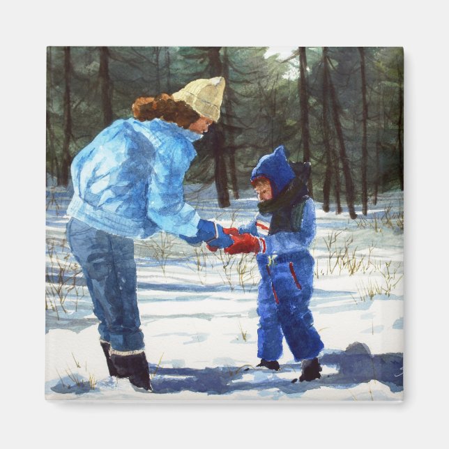 Chris & Sean im Schnee Magnet (Vorne)