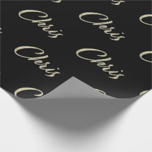 Chris Vorname Name edles Geschenkpapier Papier