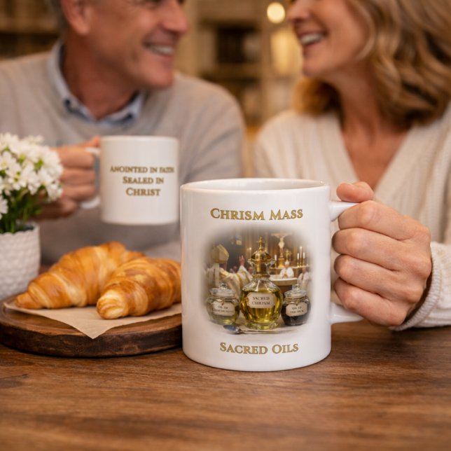Chrism Mass  Sacred Oils Cathedral Design Catholic Kaffeetasse (Von Creator hochgeladen)
