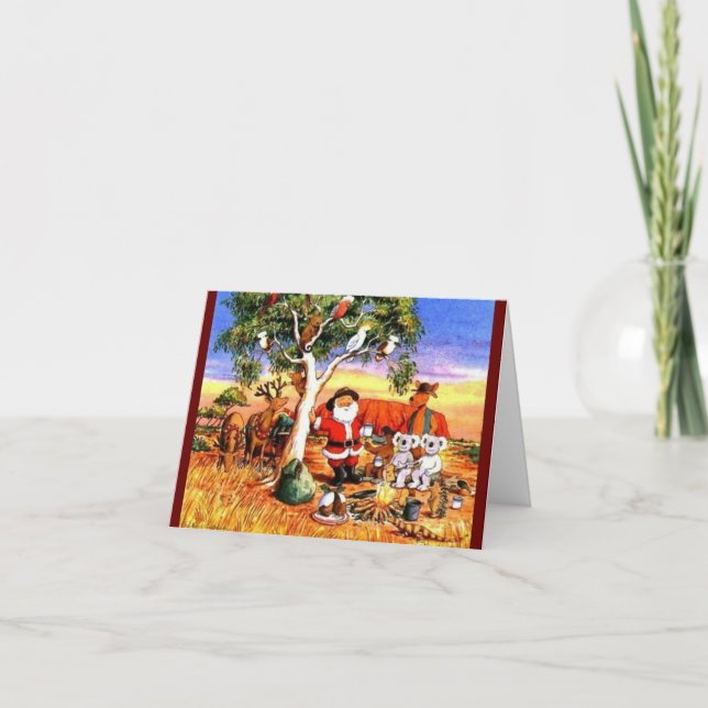 Chrismas Aussie Style Geschenk Karte (Vorderseite)