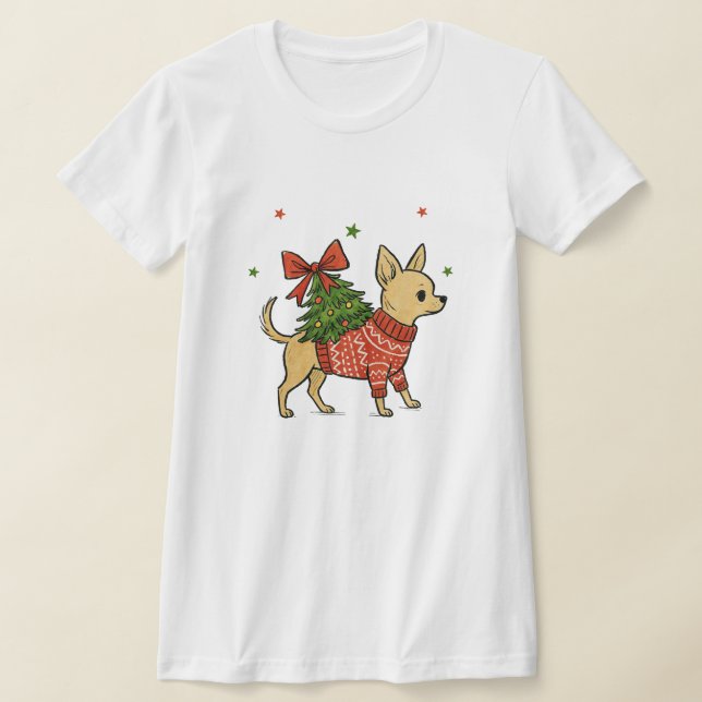 chrismas chihuahua dog tshirt (Poser)