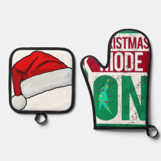 chrismas mode on in u ofenhandschuh & Topflappen-Set