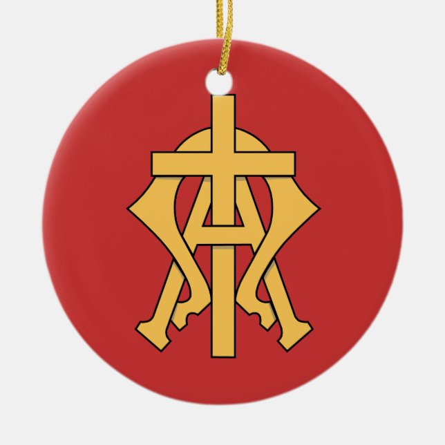 Chrismon Keramikornament (Vorne)