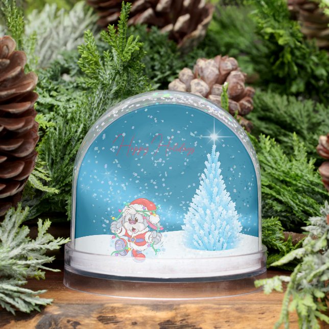 Chrismtas Bunny Rabbit Snow Globe Schneekugeln (Winter)