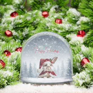 Chrismtas Bunny Rabbit Snow Globe Schneekugeln