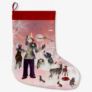 Chrismtas Moon LeeMarie's Creative Design Großer Weihnachtsstrumpf