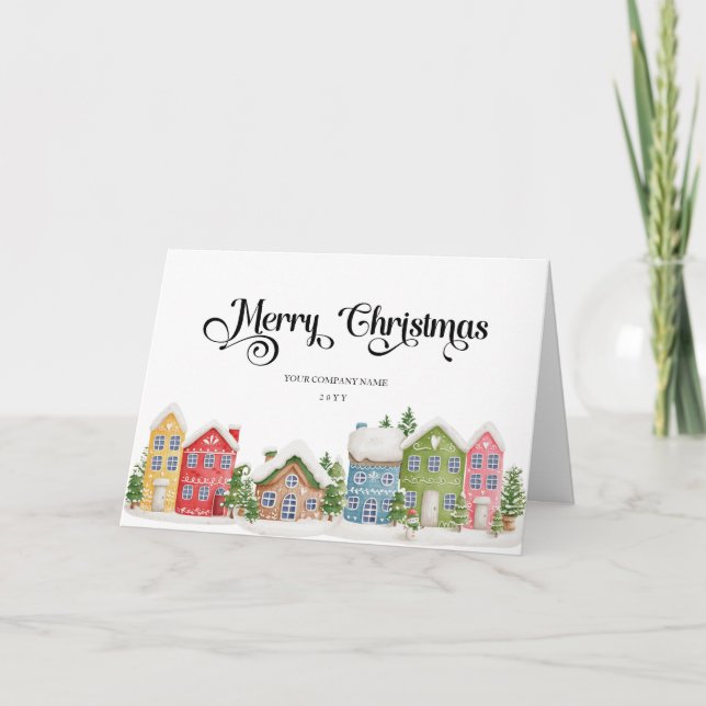 Chrismtas village Accueil d'entreprise Carte de va (Devant)