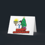 Chrismukka-Karte Feiertagskarte<br><div class="desc">Das ist eine tolle und lustige Chrismukkah-Karte für die Dezember-Saison. Wenn Sie oder jemand,  den Sie kennen,  feiert sowohl Weihnachten und Hanukkah dann die Chance,  sind sie wissen oder tatsächlich feiern Chrismukka!</div>