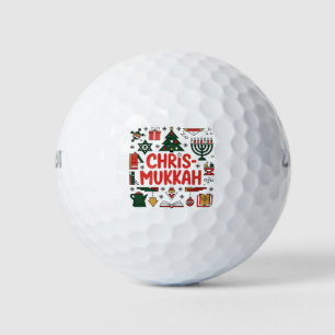 Chrismukkah Hanukkah Weihnachten Jüdisches Religiö Golfball