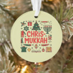 Chrismukkah Hanukkah Weihnachten Jüdisches Religiö Ornament<br><div class="desc">Chrismukkah Hanukkah Weihnachten Jüdisches Religiöses</div>