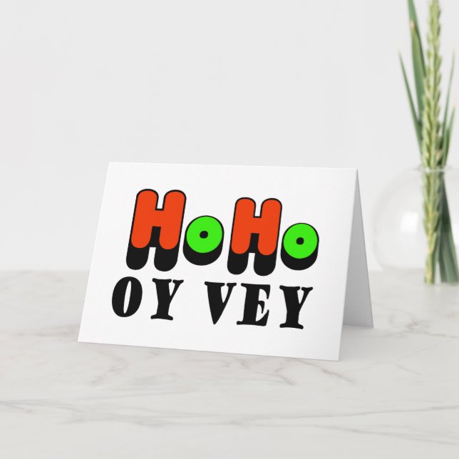 Chrismukkah Ho Ho Oy Vey Carte de voeux (Devant)