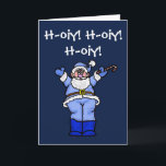 Chrismukkah Santa Funny Grußkarte Feiertagskarte<br><div class="desc">Das ist ein Weihnachtsmann, weil er ein blau-weiß Outfit got hat. Er sagt auch: "Ho Ho Ho" mit ein bisschen jüdischem Akzent. :D Aber du kannst das ändern, wenn du will. Die gesamte Karte wird auch in Blues-Tönen gemacht. Diese Karte kann zu Weihnachten an jüdische Freunde verschickt werden, oder von...</div>