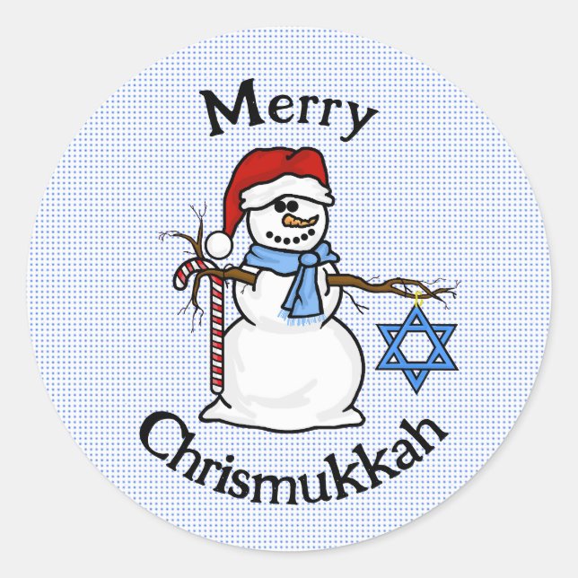 Chrismukkah Snowman Stickers (Vorderseite)