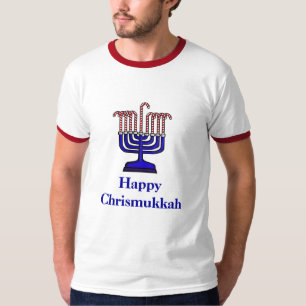 Chrismukkah Sucre de canne Menorah T-shirt