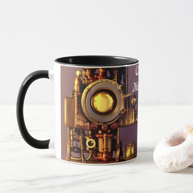 Chris's Morning Tea Personalisiert anpassbar Tasse (Mit Donut)