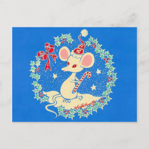Chrissie, die Weihnachtsmäuse Feiertagspostkarte