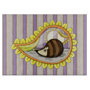 Chrissy der Igel Glas Schneidbrett Schneidebrett