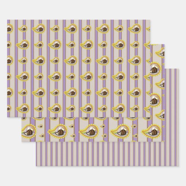 Chrissy der Igel Wrapping Paper Set Geschenkpapier Set (Set)