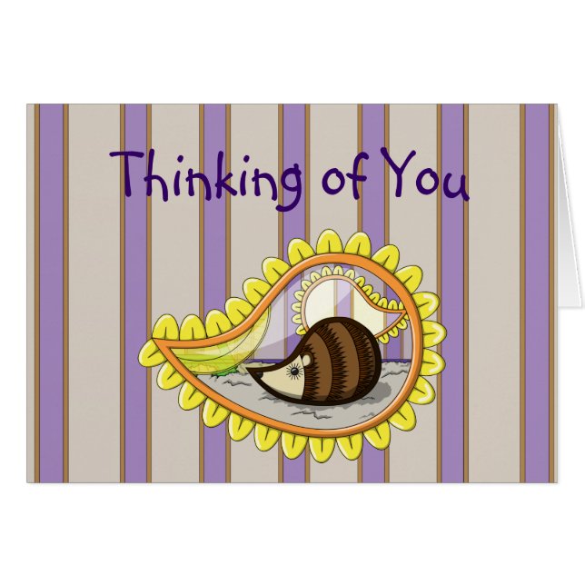 Chrissy the Igel Card (Vorderseite (Horizontal))