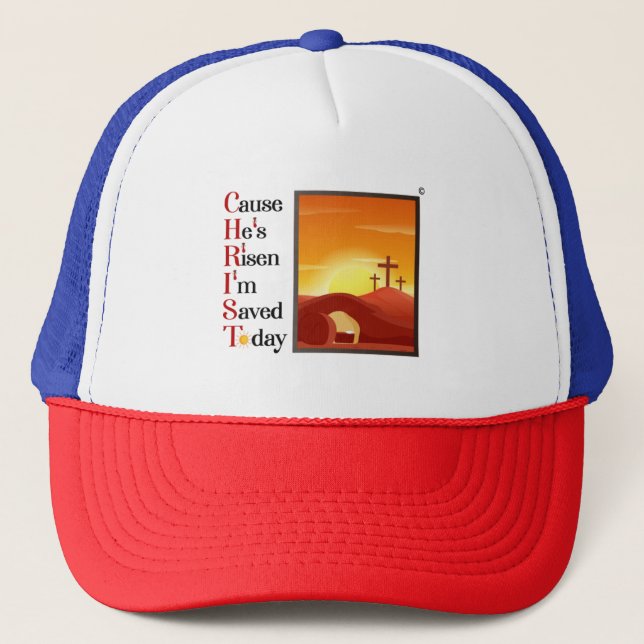 Christ Acronym Trucker Hat Truckerkappe (Vorderseite)