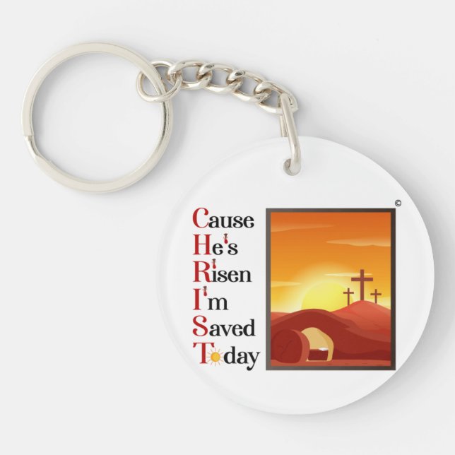Christ Akronym Schlüsselkette Schlüsselanhänger (Vorderseite)