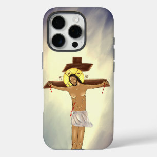 Christ-am-Kreuz-iPhone-Hülle (verschiedene Größen) iPhone 16 Pro Hülle