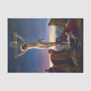 Christ am Kreuz von Carl Bloch Seidenpapier