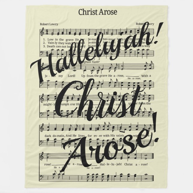 Christ Arose Fleecedecke (Vorderseite)