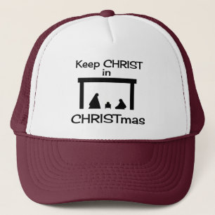 CHRIST behalt in CHRISTmas Hat / Cap Truckerkappe