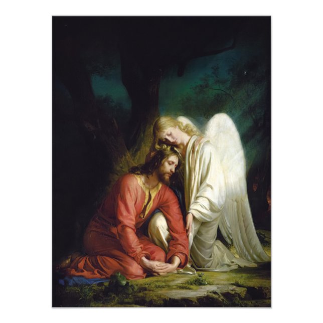 Christ bei Gethsemane von Carl Bloch Fotodruck (Vorne)