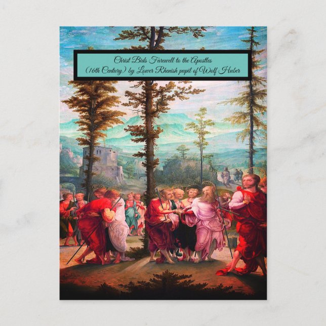 Christ Bids Farewell Postkarte (Vorderseite)