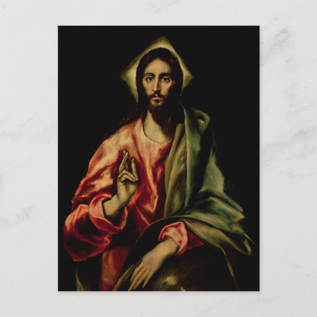 Christ Blessing Postkarte (Vorderseite)