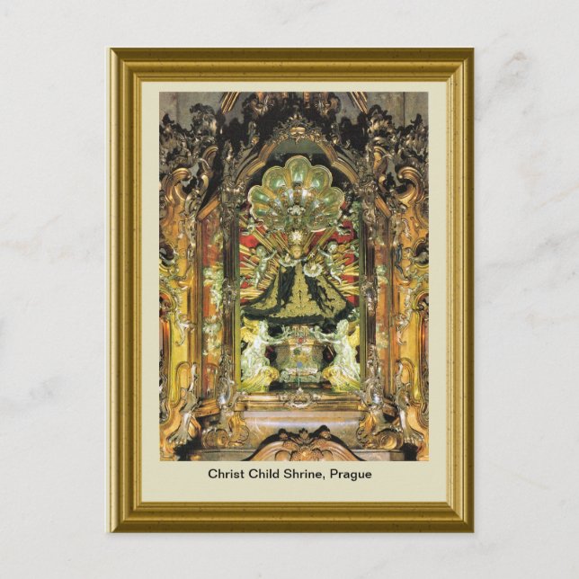 Christ Child Shrine, Prag Postkarte (Vorderseite)