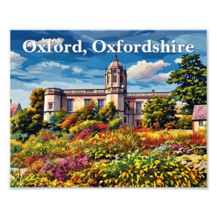 Christ Church Memorial Garden, Oxford Painting Fotodruck