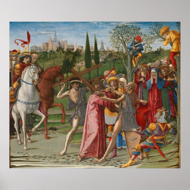 Christ, Cross - B. di Giovanni Kunstposter Poster (Vorne)