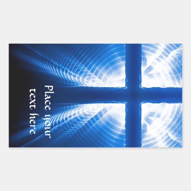Christ Cross Rechteckiger Aufkleber (Vorderseite)