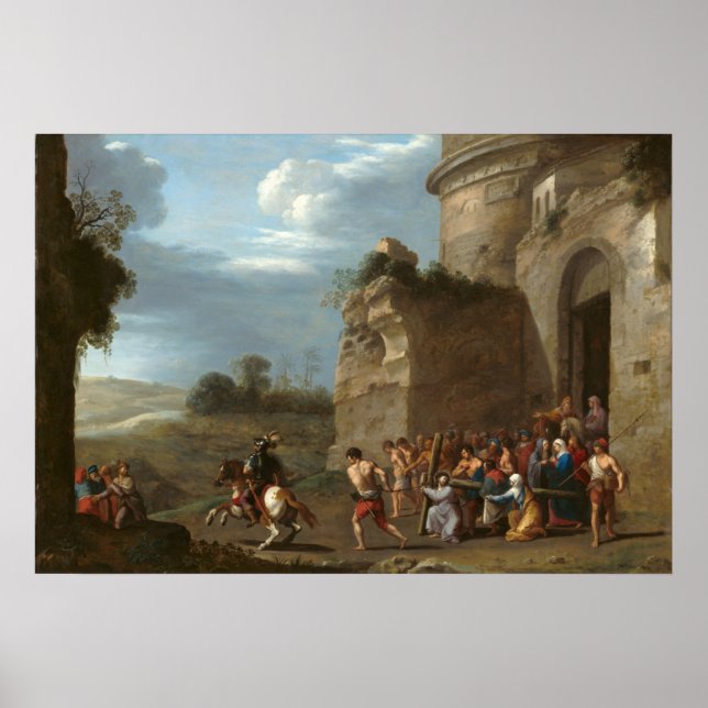 Christ & Cross - van Poelenburch Art Poster (Devant)