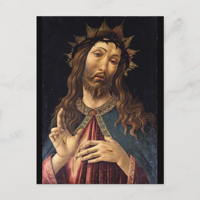 Christ Crowned with Thorns by Botticelli Postkarte (Vorderseite)