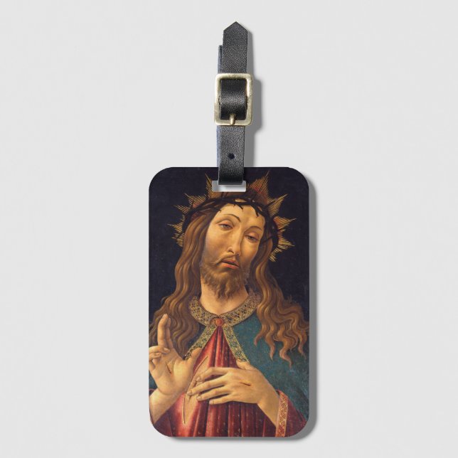 Christ Crowned with Thorns by Sandro Botticelli Gepäckanhänger (Vorderseite Vertikal)