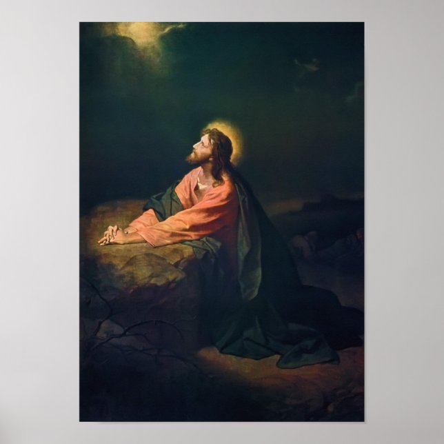 Christ dans le jardin, affiche (Devant)