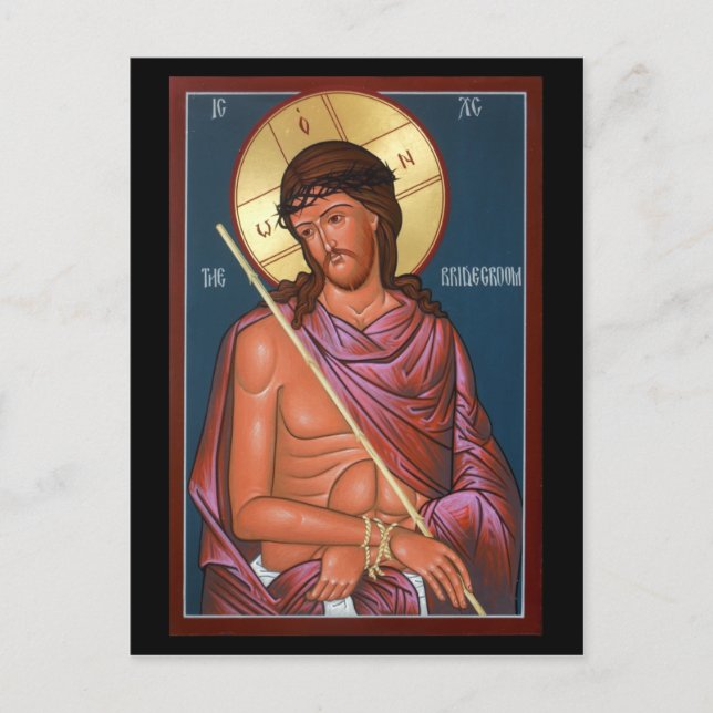 Christ der Bridegroom-Gebetskarte Postkarte (Vorderseite)