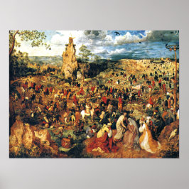 Christ, der das Kreuz von Pieter Bruegel dem Älter Poster