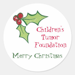 Christ der Kindertumor-Stiftung... Runder Aufkleber