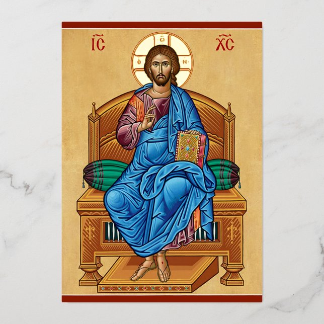 Christ enthusironisiert folieneinladung (Vorderseite)
