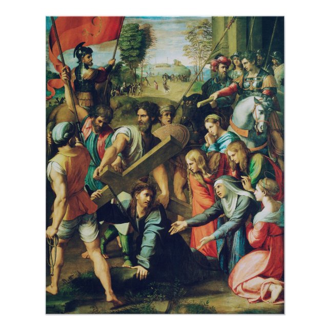 Christ Falling on the way to Calvary Poster (Vorderseite)